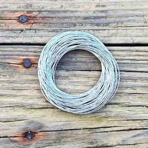 Womens, Junk Jewelry, Shiny, Silver, Intertwined, Linked, Bangles, Bracelets